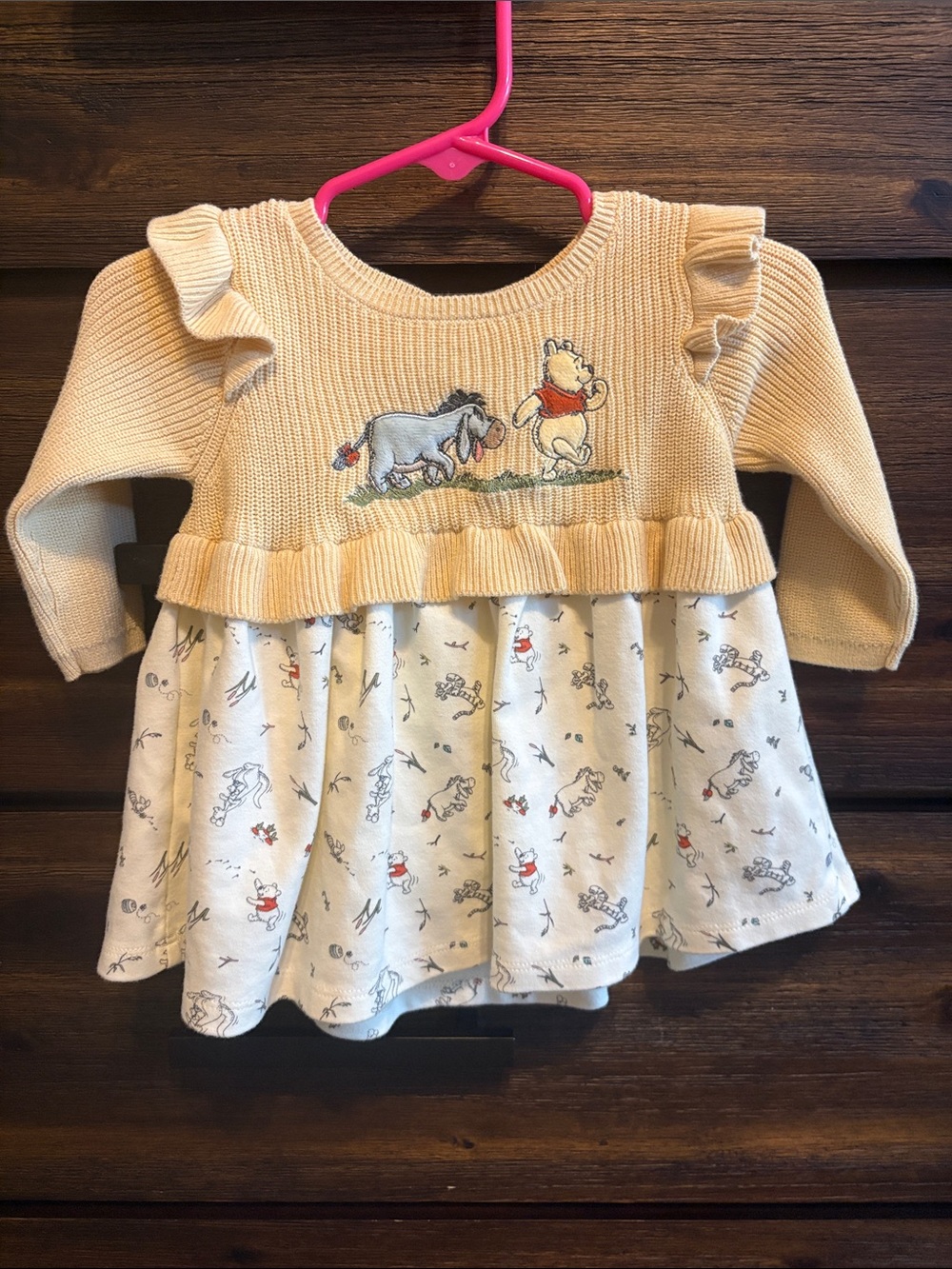 Winnie the Pooh Knit Dress & Tights